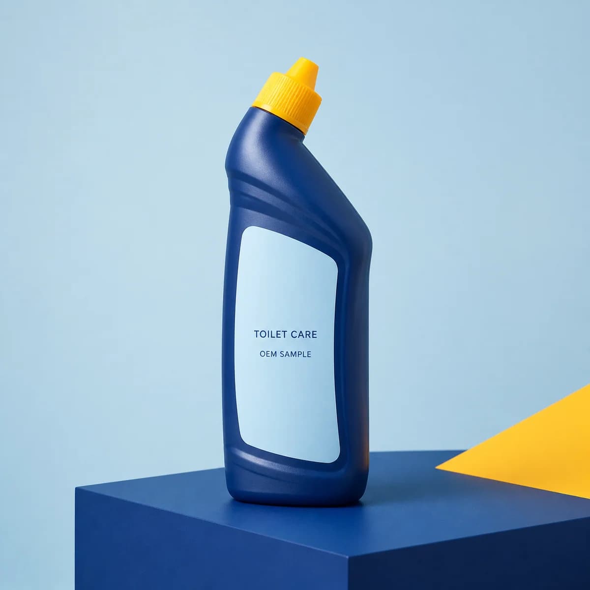 Illustrative unbranded OEM packaging concept for a toilet bowl cleaning mousse